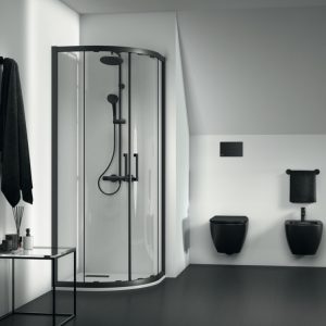 Quadrant shower enclosure