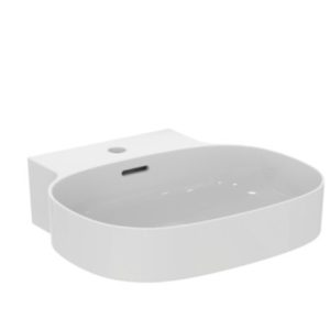 Linda X Washbasin 50cm with 1 tap hole and with overflow