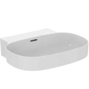 Linda X Washbasin 60cm without tap holes and with overflow