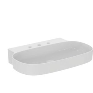 Linda X Washbasin 75cm with 3 tap holes and without overflow