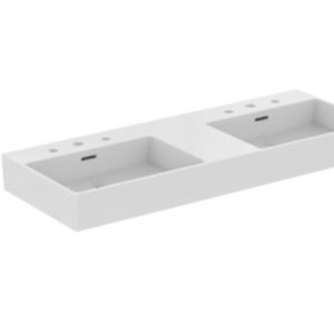 Extra washbasin 120cm with three tap holes