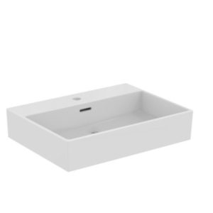Extra washbasin 60 cm with one tap hole