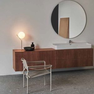 Conca washbasin and washbasin unit