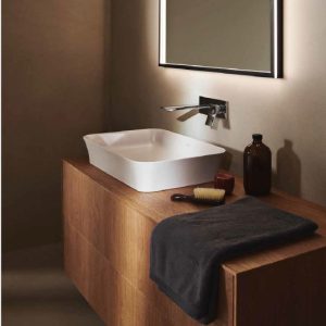 Conca washbasin and washbasin unit