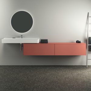 Conca washbasin and washbasin unit