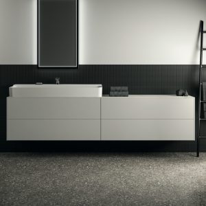 Conca washbasin and washbasin unit