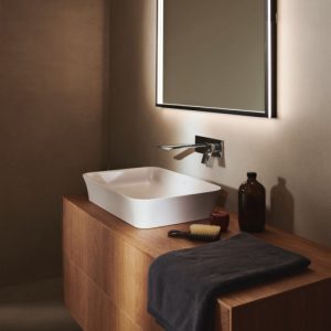 Conca washbasin and washbasin unit