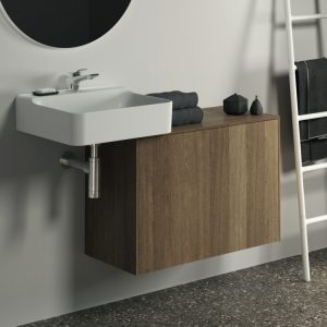 Conca washbasin and washbasin unit