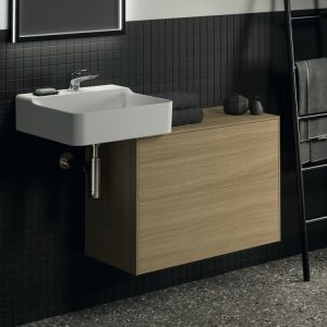 Conca washbasin and washbasin unit