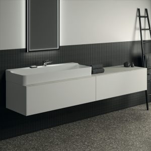 Conca washbasin and washbasin unit