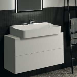 Conca washbasin and washbasin unit