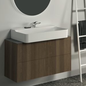 Conca washbasin and washbasin unit