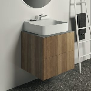 Conca washbasin and washbasin unit