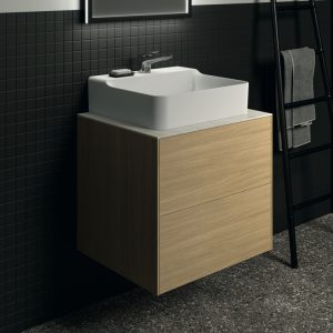 Conca washbasin and washbasin unit