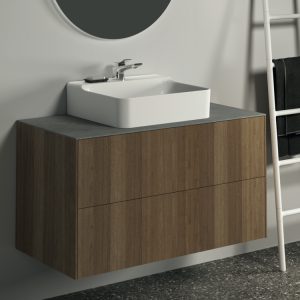 Conca washbasin and washbasin unit