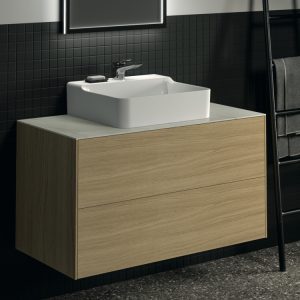 Conca washbasin and washbasin unit
