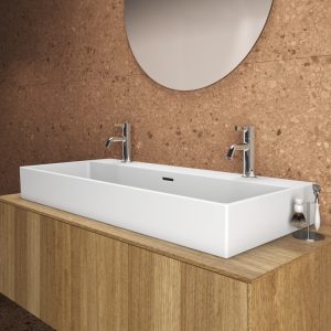 Conca washbasin and washbasin unit