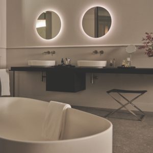 Conca washbasin and washbasin unit